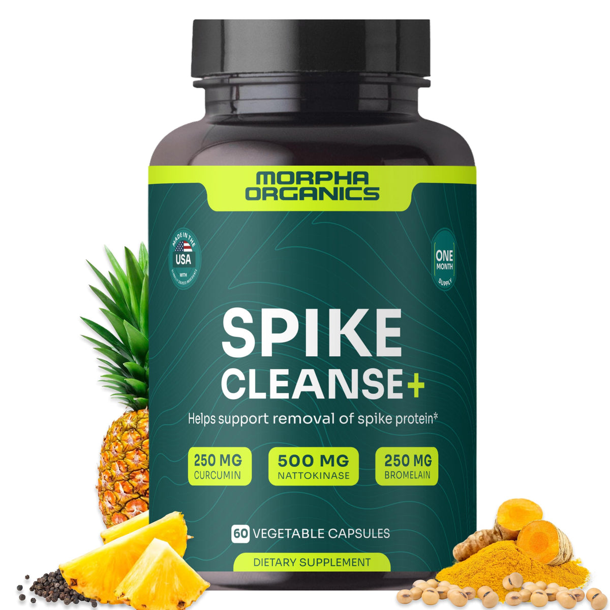 Morpha Organics Spike Detox bottle supports daily detox and circulation