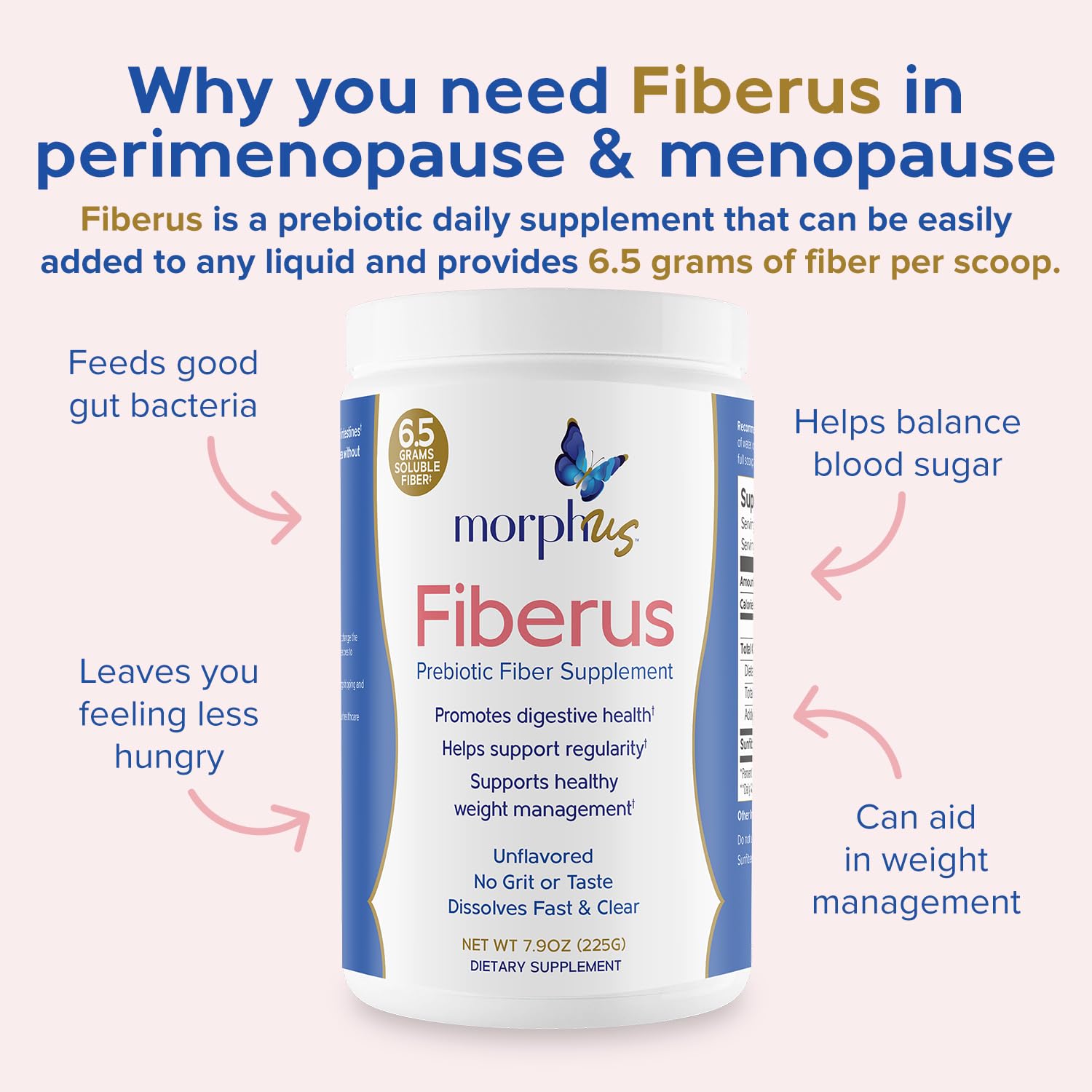 MORPHUS Fiberus package on the counter ready for daily use.