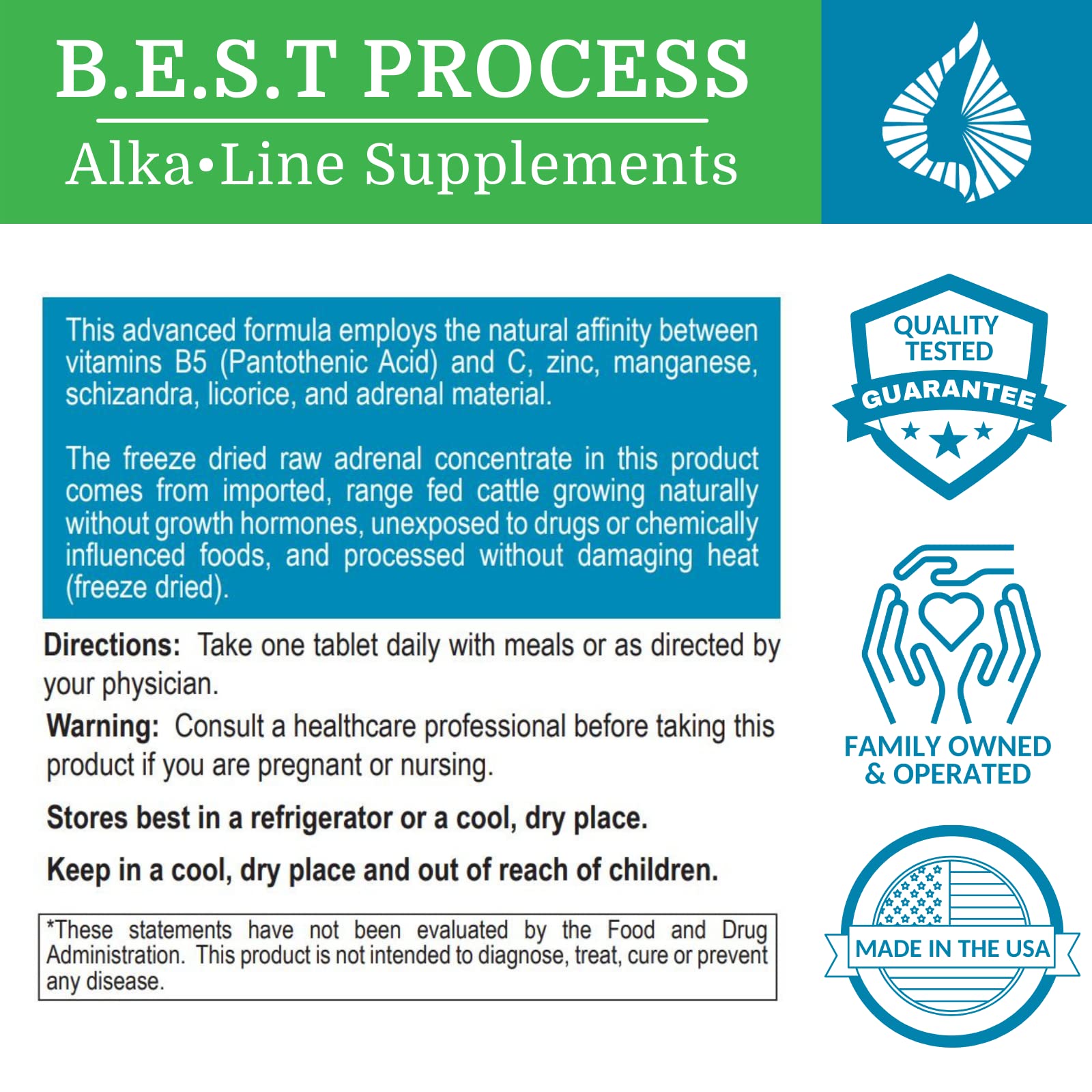 Morter HealthSystem Adrenergy capsules on plate illustrate nutrient-dense formula.