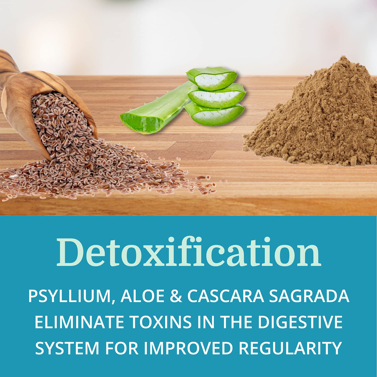 Morter HealthSystem AlkaCleanse psyllium husk close-up.