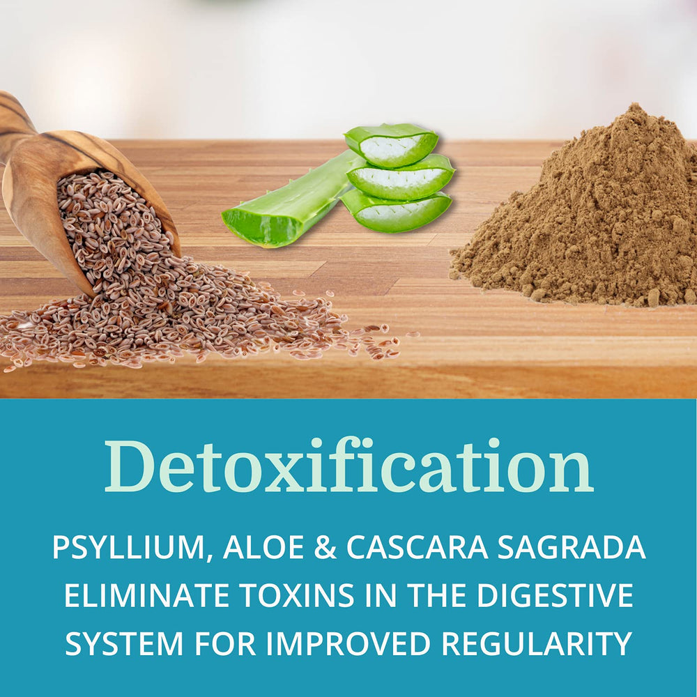 Morter HealthSystem AlkaCleanse psyllium husk close-up.