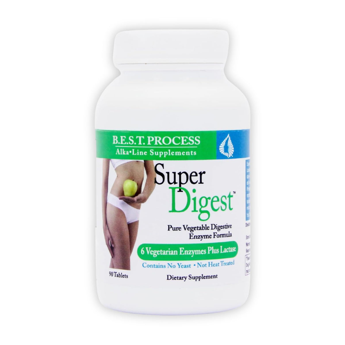 Morter HealthSystem SuperDigest bottle pour for convenient digestive support.