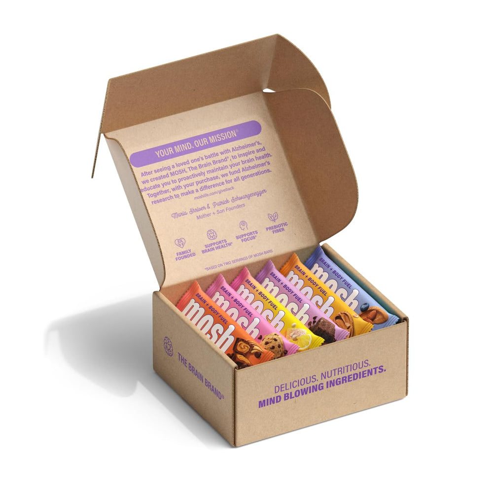 MOSH bar Cognizin brain-health ingredient promotes healthy brain metabolism and focus.