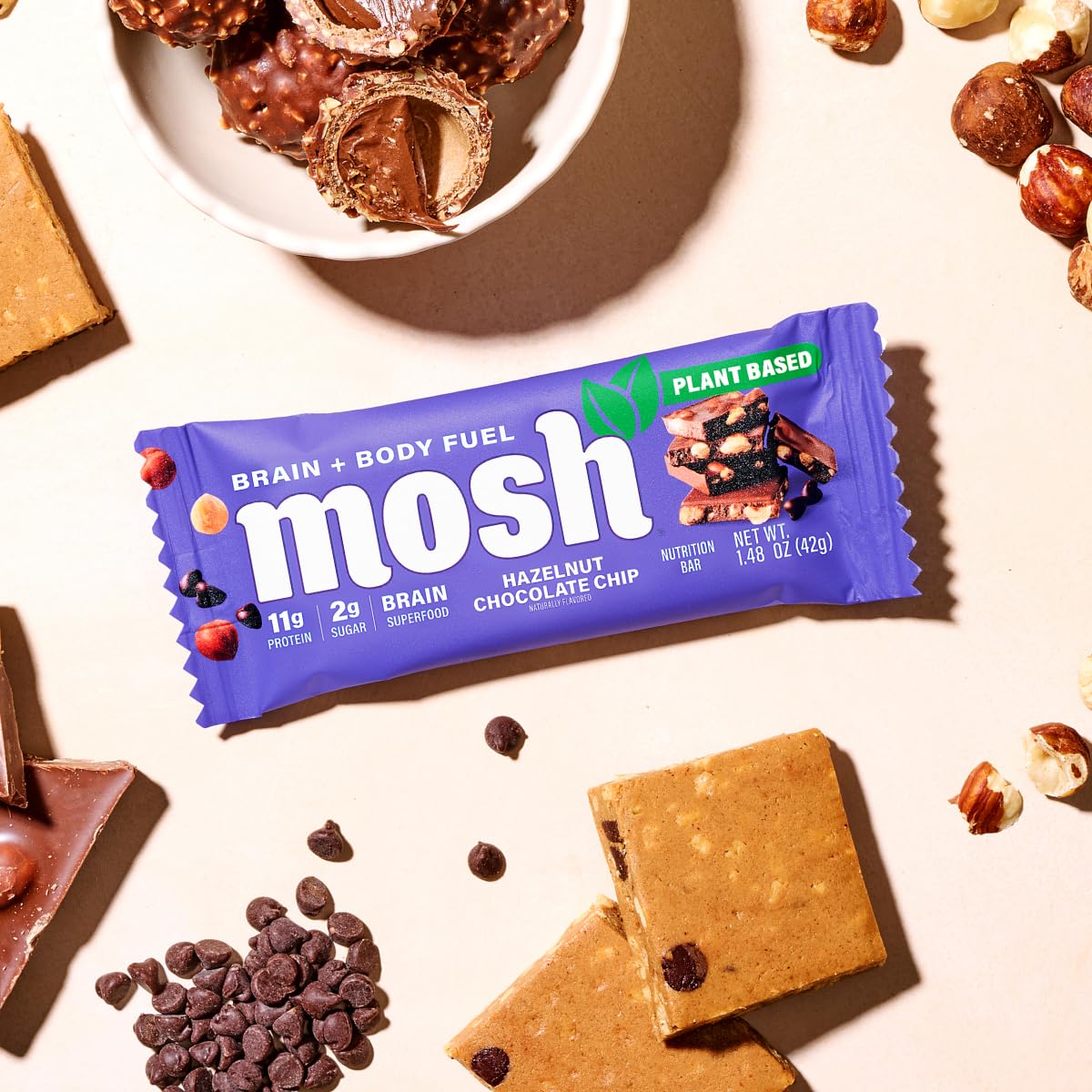 Protein-packed gluten-free bar ready for on-the-go workouts.