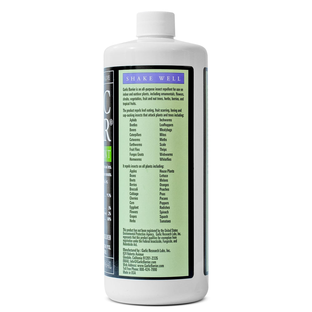 Garlic Barrier provides extensive coverage for row crops and orchards.