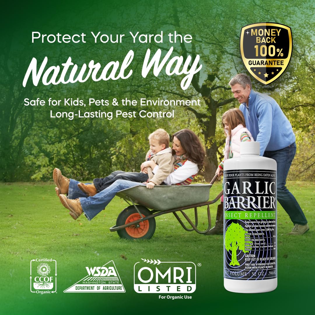 Garlic Barrier is pet-safe for use in your yard.