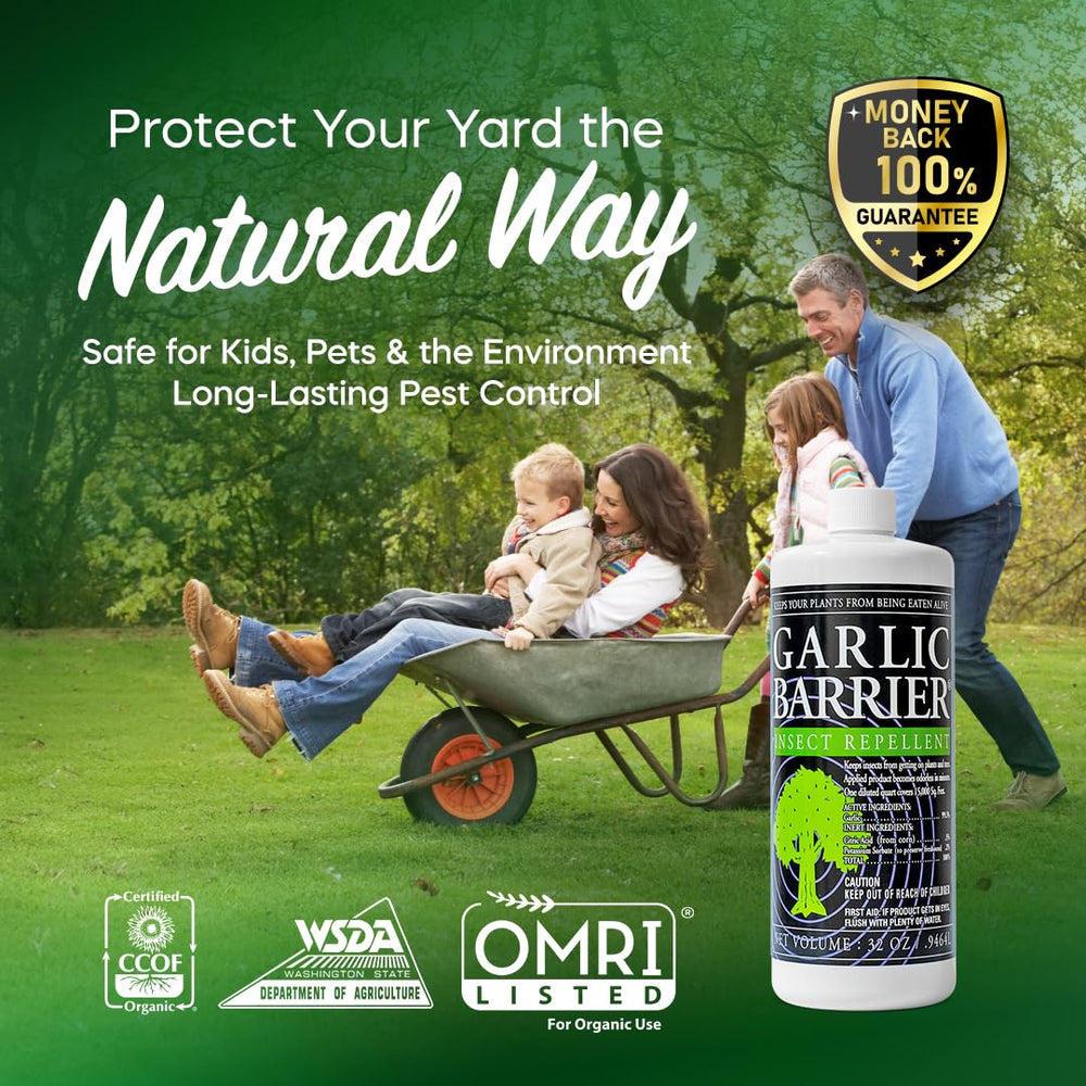 Garlic Barrier is pet-safe for use in your yard.