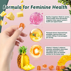 Mosslly label emphasizes Bacillus coagulans and vitamin C.