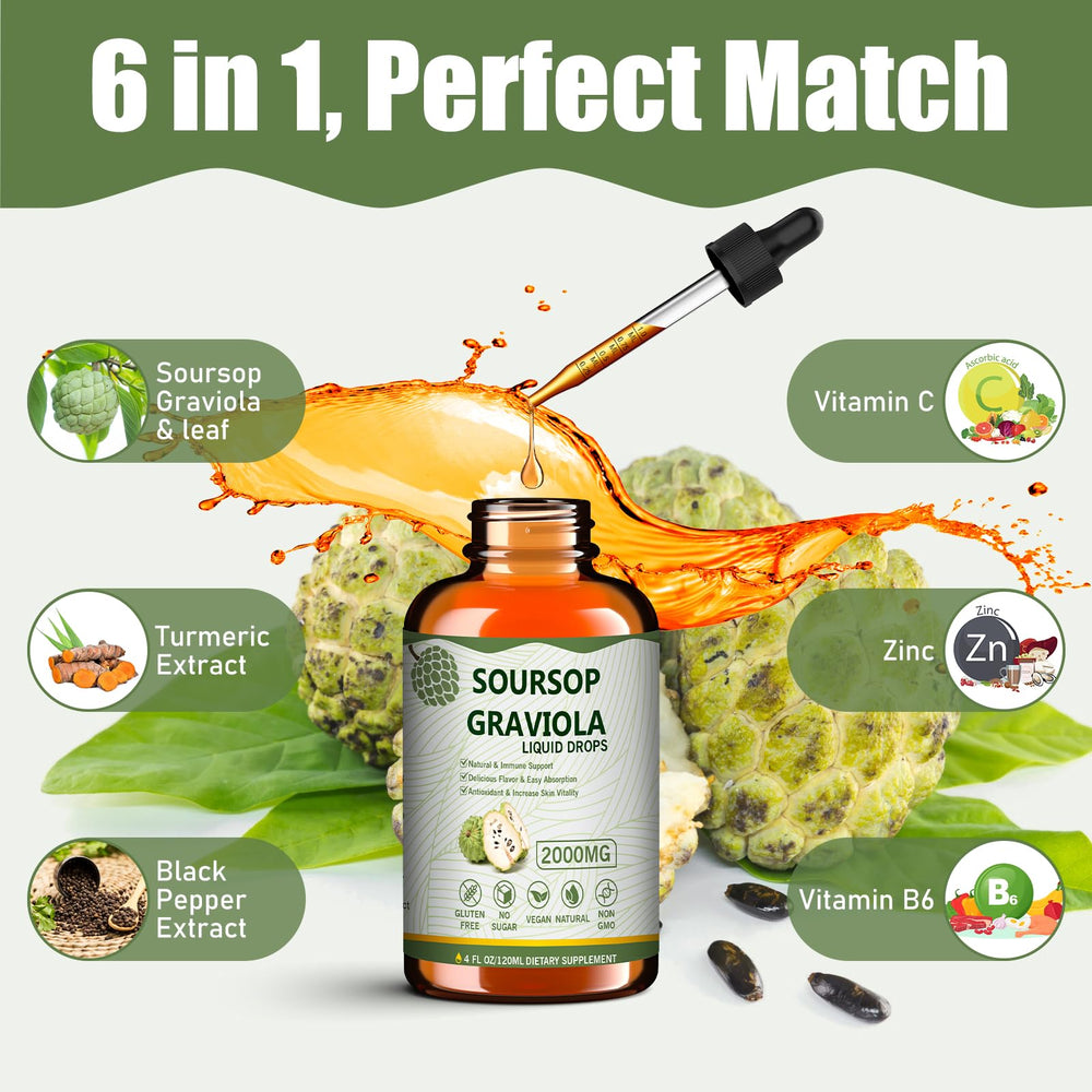 Mosslly Soursop leaf close-up emphasizes plant-based ingredients