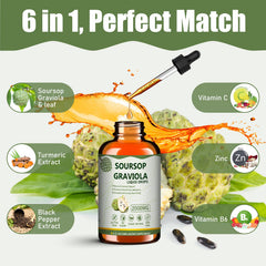 Mosslly Soursop leaf close-up emphasizes plant-based ingredients