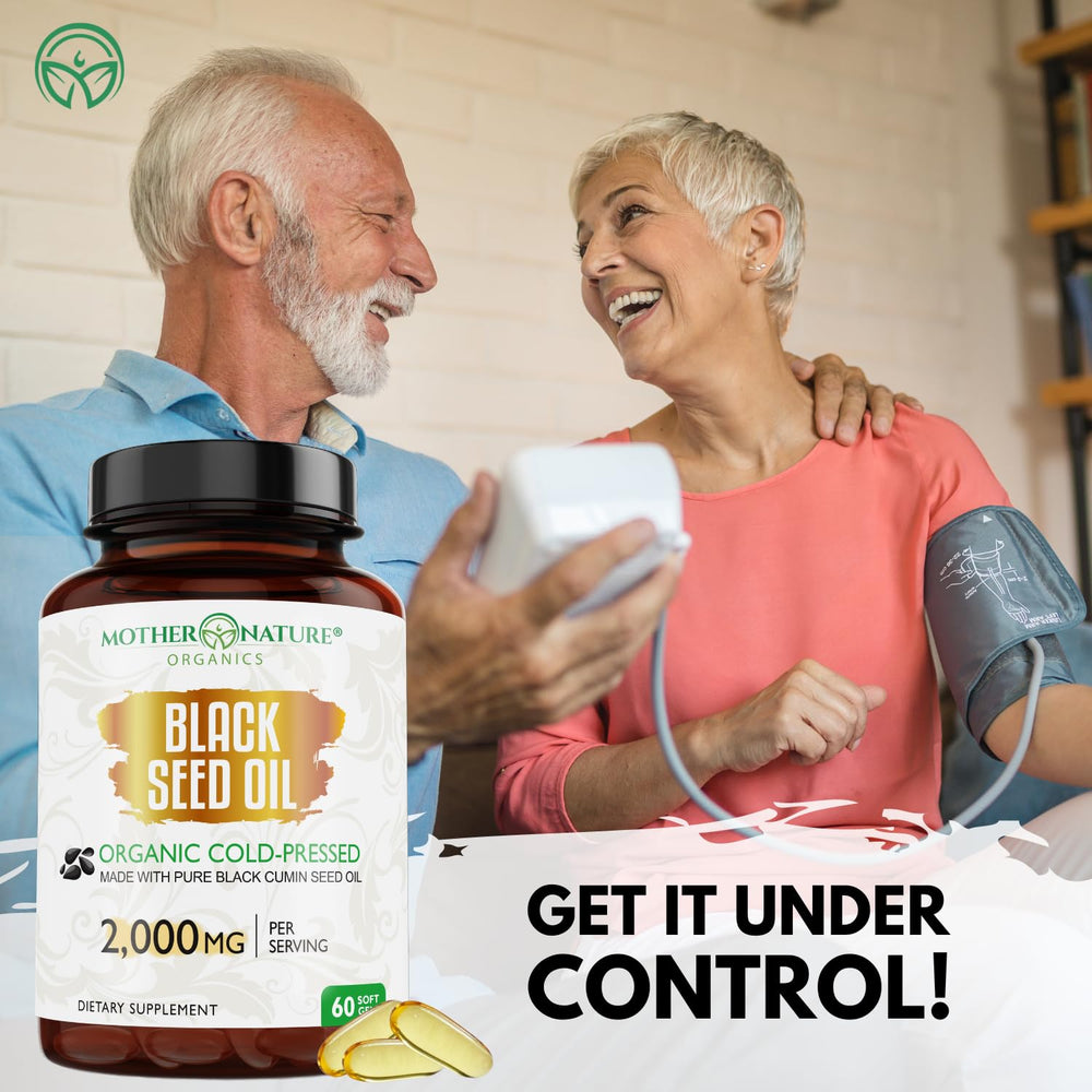 Close-up of Mother Nature Organics softgels for convenient daily supplementation.