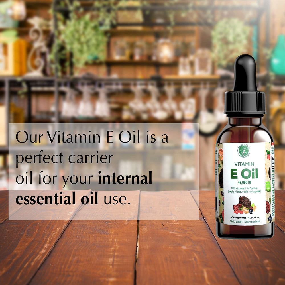 Vitamin E Oil applied to skin demonstrating quick absorption and glow