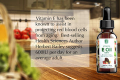 Pouring motion of Vitamin E Oil for easy, mess-free use