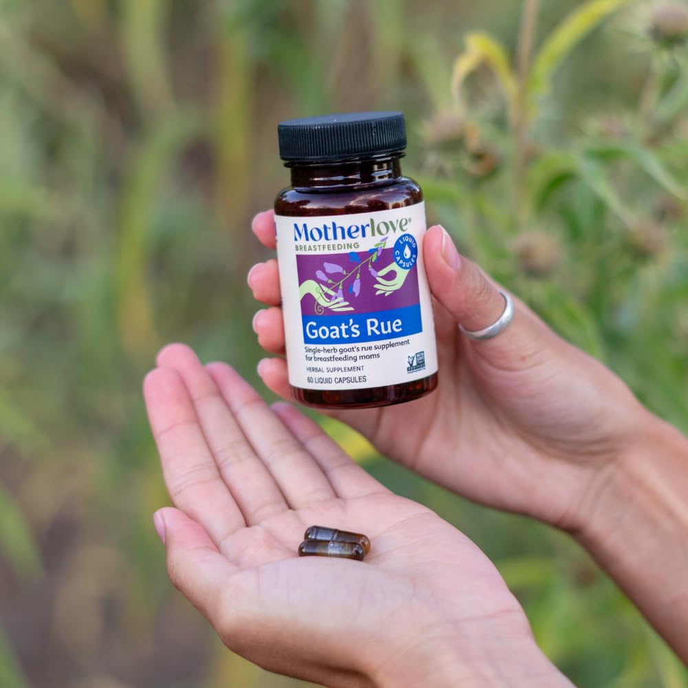 Kosher certification seal on the Motherlove Goat's Rue bottle.