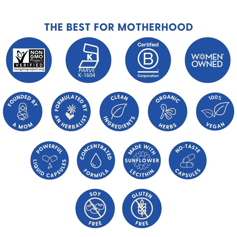 USA-made production note for Motherlove More Milk Plus with imported ingredients