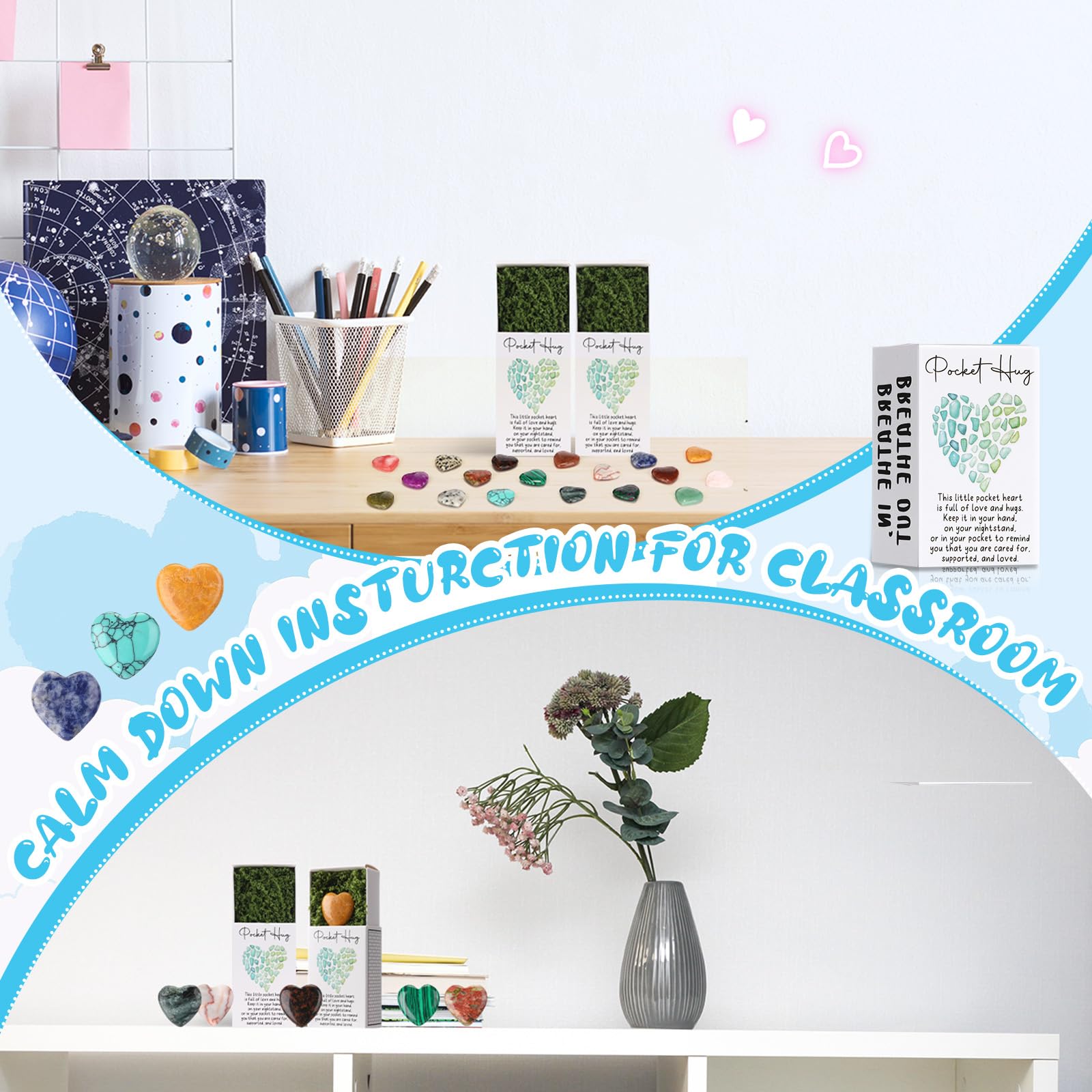 Motipuns green artificial moss adds natural accent to gift presentation.