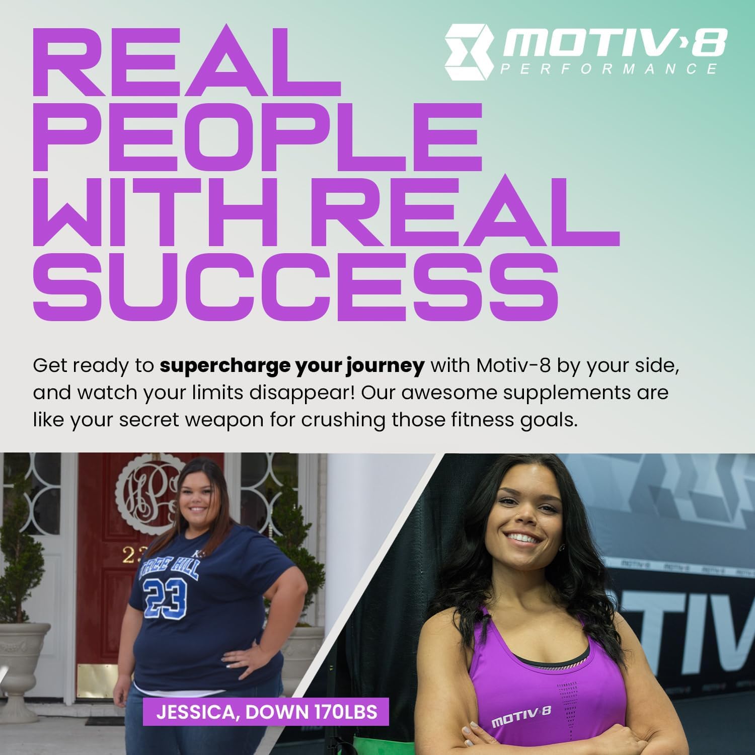 Motiv-8 Pre-Workout ingredient panel detail on label.