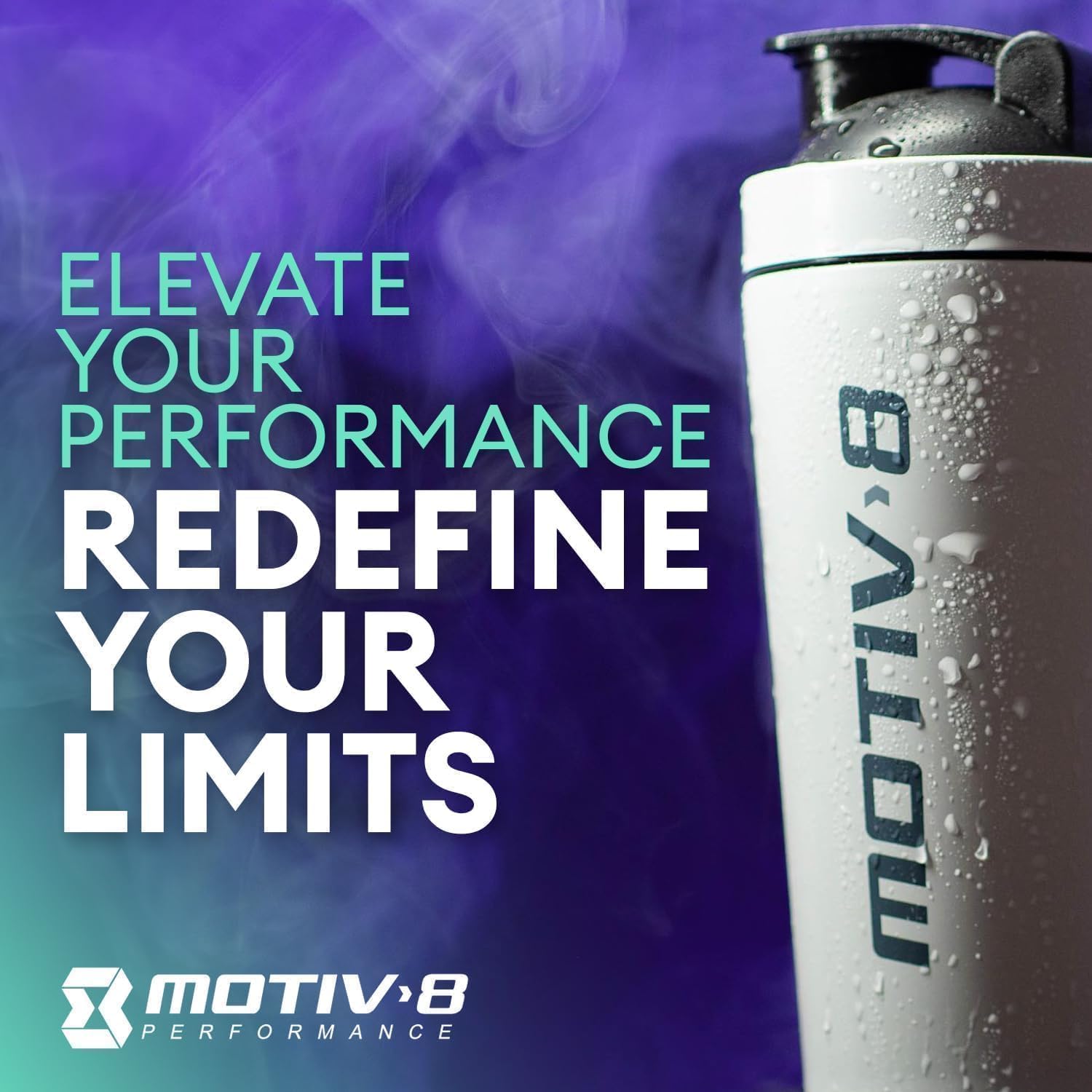 Motiv-8 Pre-Workout sealed bottle with cap and foil seal.