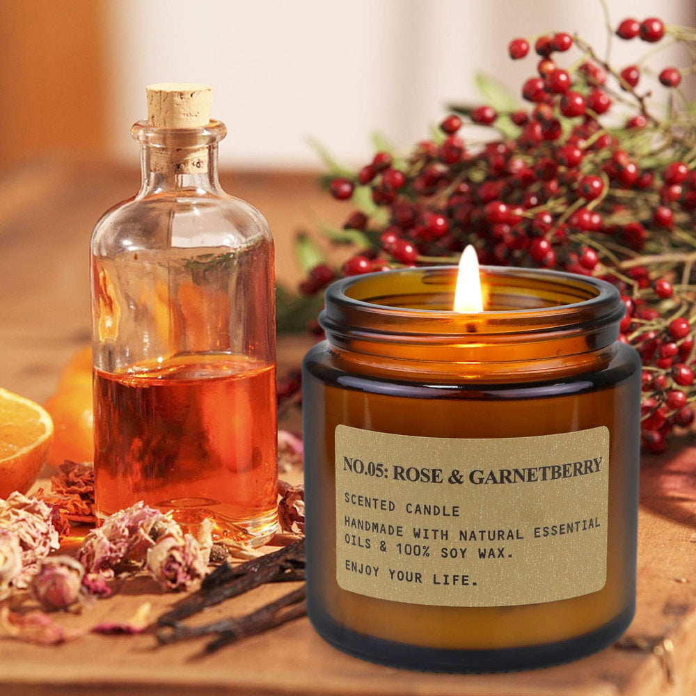 MOULENGGU eco packaging kraft outer and amber jars for decor