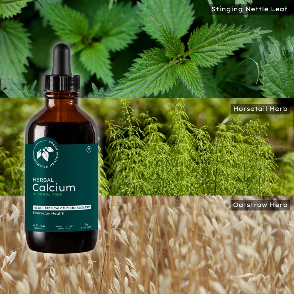 Mountain Meadow Herbs Herbal Calcium 2oz dose bottle for infant to adult dosing