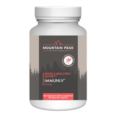 Mountain Peak Immuni-V bottle front for daily immune support and wellness.