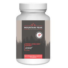 Mountain Peak Joint Formula bottle ready for daily joint support.