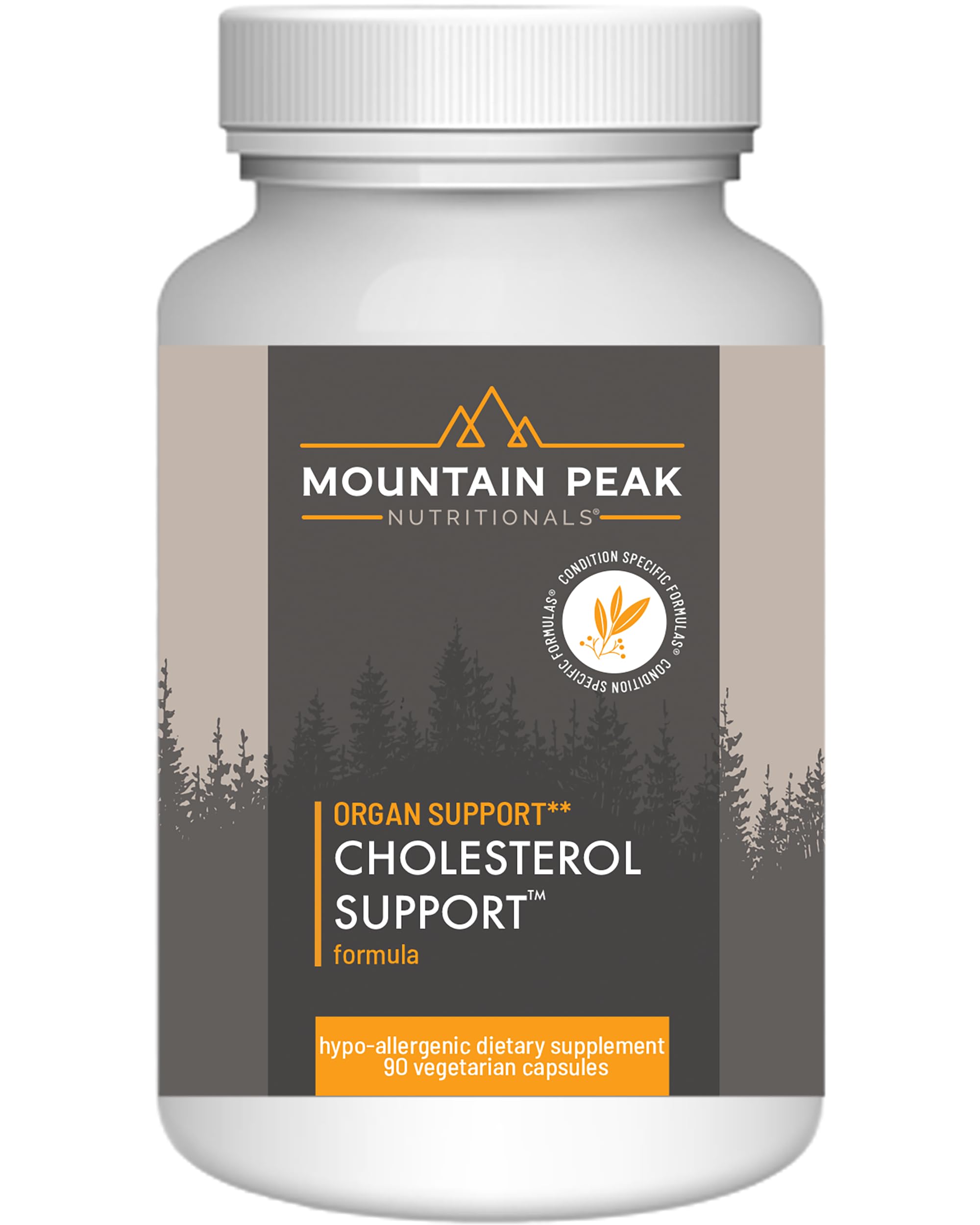 Mountain Peak Nutritionals cholesterol support artichoke extract bottle pour supports heart-friendly routines.