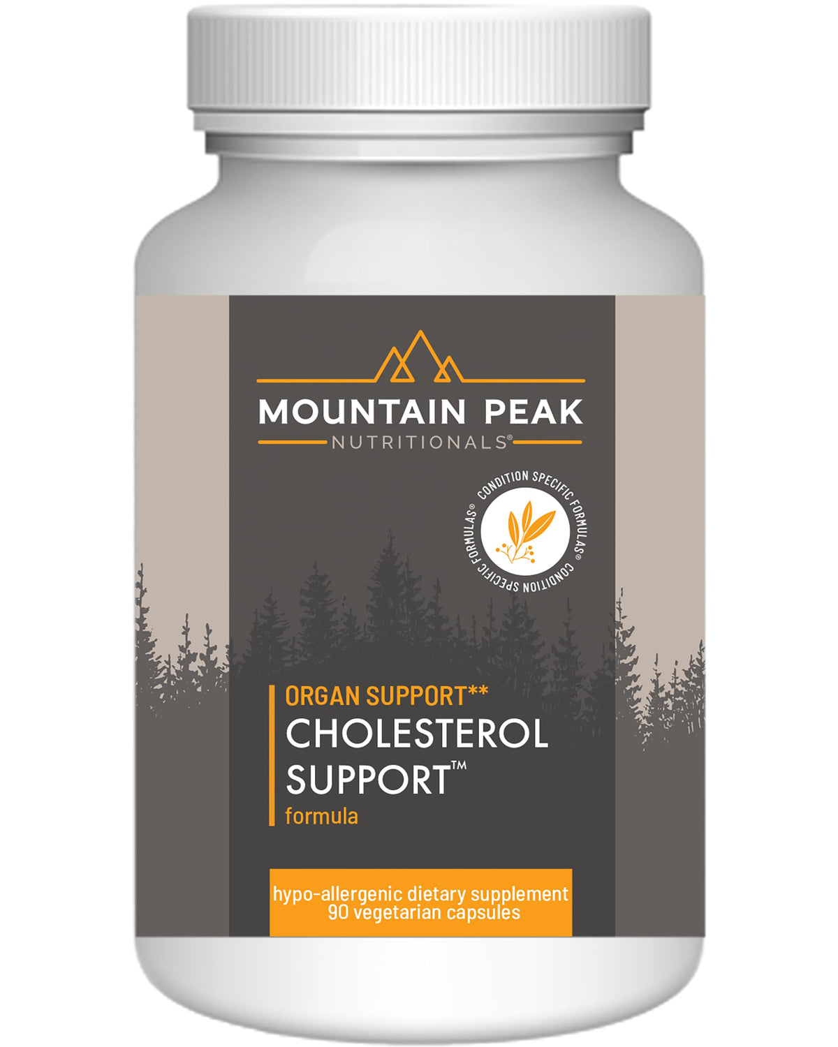Mountain Peak Nutritionals cholesterol support artichoke extract bottle pour supports heart-friendly routines.