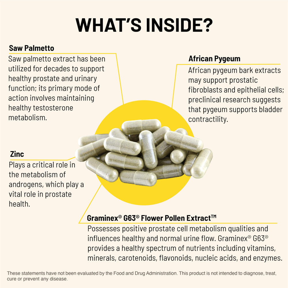 Mountain Peak Nutritionals Pygeum extract visual showing traditional prostate support ingredients
