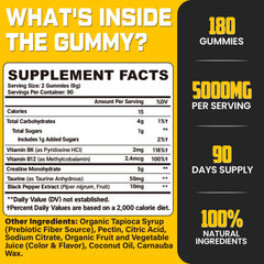 Moursope gummies close-up shows juicy mixed berry flavor for convenient supplementation
