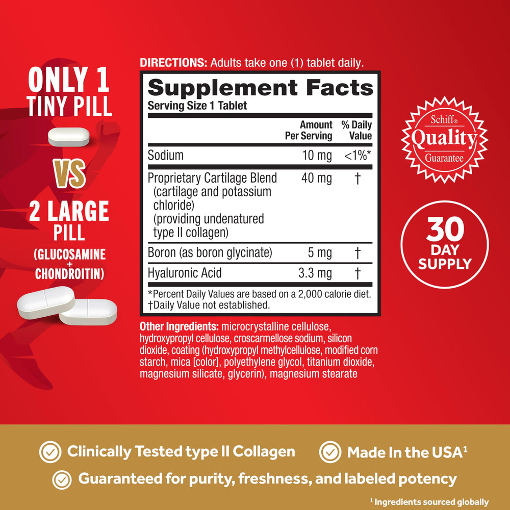 Move Free Ultra packaging highlights Type II Collagen benefits for joint comfort.