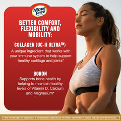 Move Free Ultra Triple Action pill close-up highlights a tiny, convenient daily capsule.