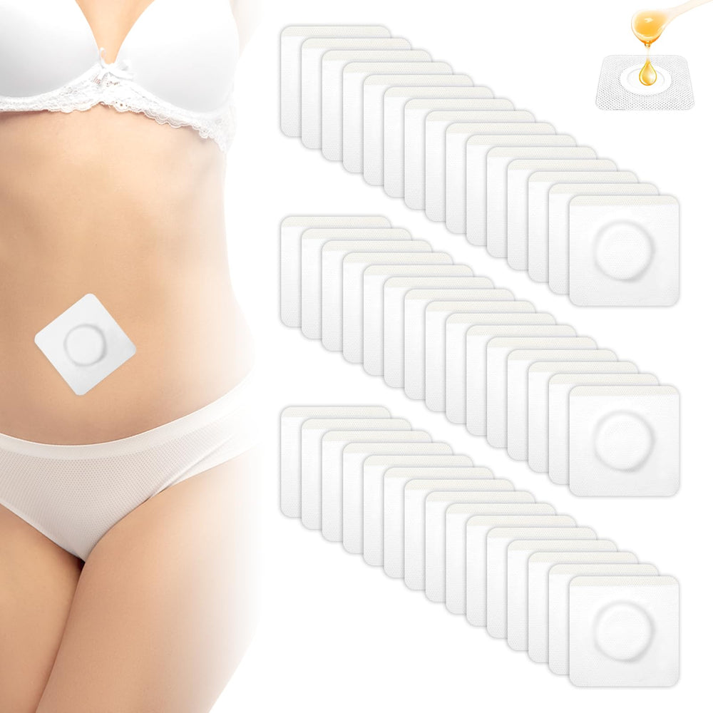 Mowouhn castor oil patch for belly-button, mess-free wear.