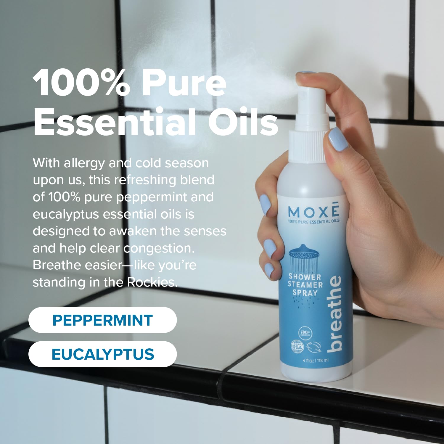 MOXE Breathe bottle made in the USA for trusted quality.