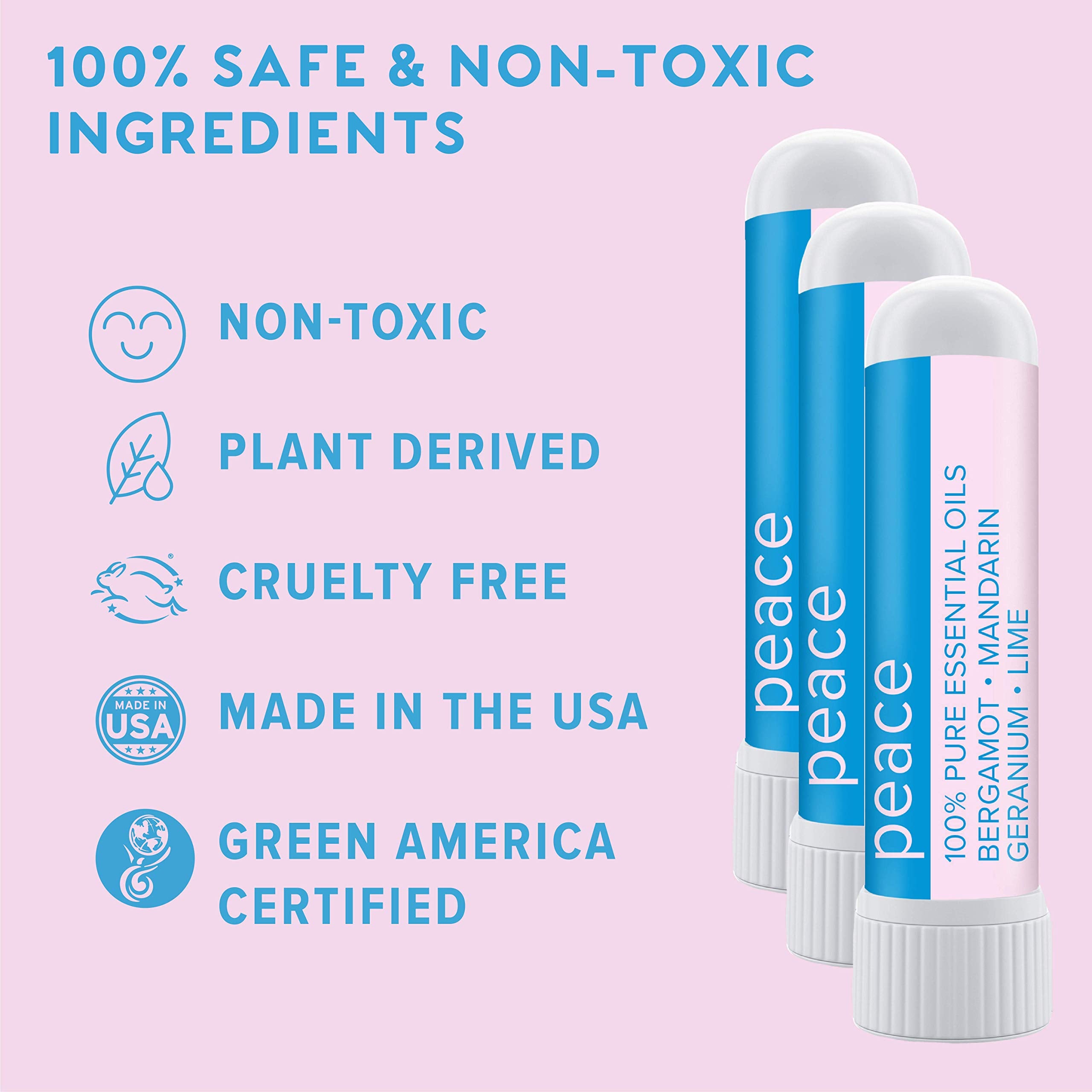 MOXE Peace Nasal Inhaler cap twist close-up showing easy access to calming aroma