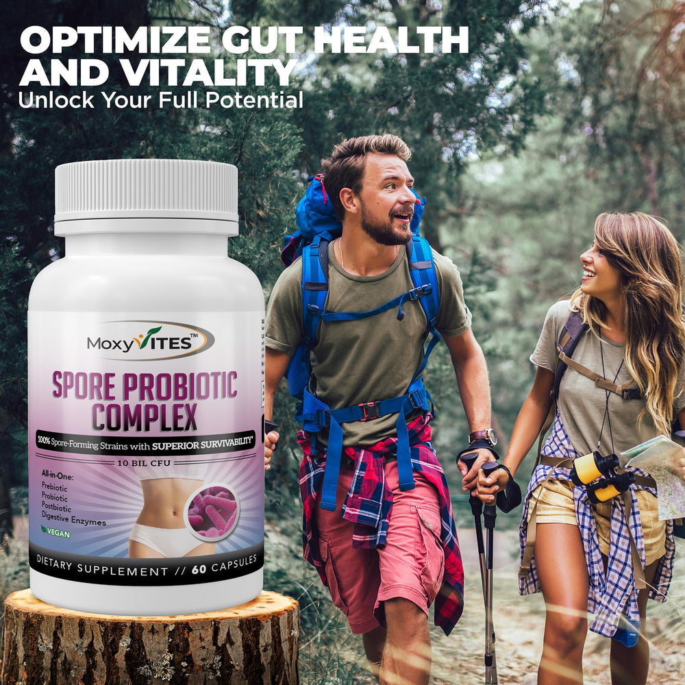 MoxyVites travel-ready packaging supports on-the-road gut care and immune balance.