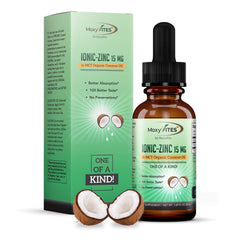 MoxyVites zinc drops pour bottle for easy dosing and strong immune support.