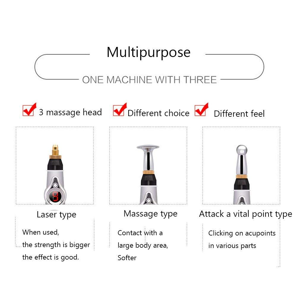 MQFORU Electronic Acupuncture Pen used for body massage and muscle relaxation