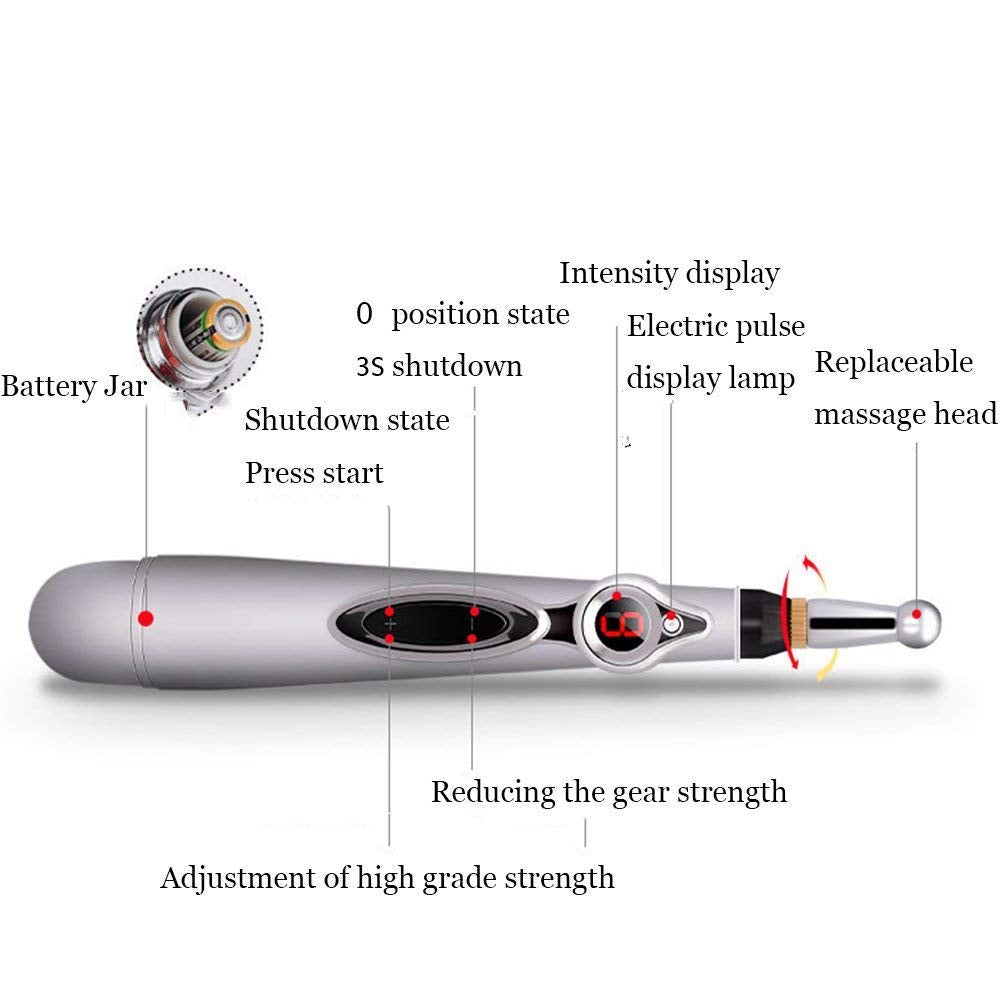 MQFORU Electronic Acupuncture Pen with a node head for targeted relief on tender spots