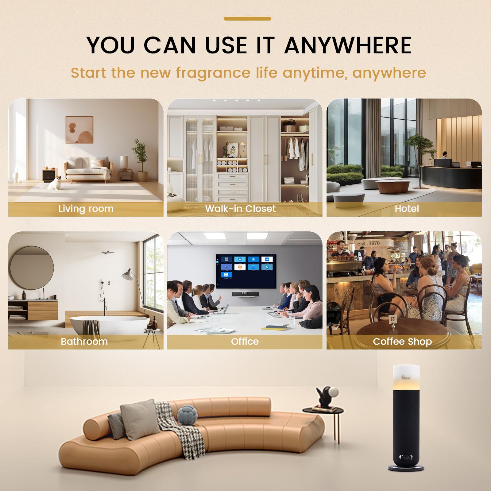 MQLMF Waterless design protects furniture and electronics from moisture.