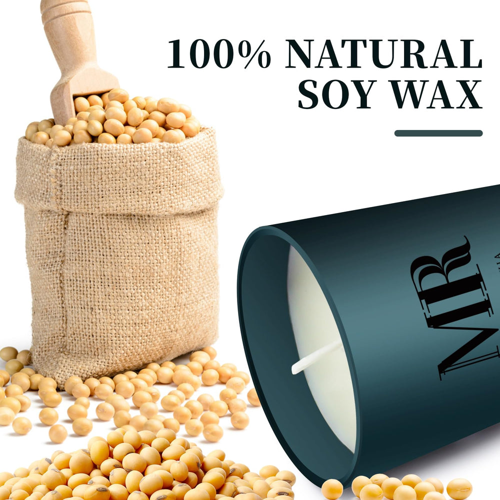 MR MIRYE soy wax candle delivers clean, long-lasting fragrance in a 6oz jar.