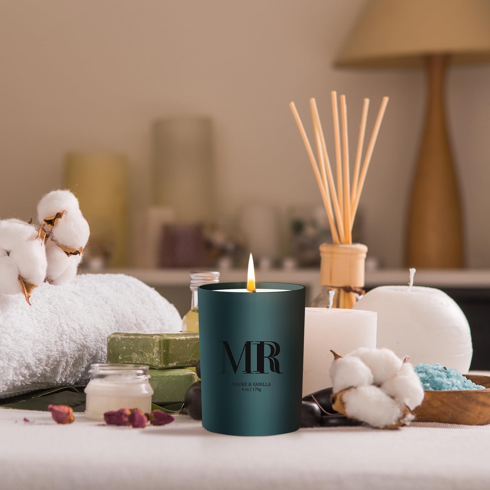 MR MIRYE candle creates warm ambience for living room, bedroom, or office.