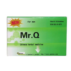 Mr. Q Chinese Herbal for Men pack of ten bottles for on-the-go wellness