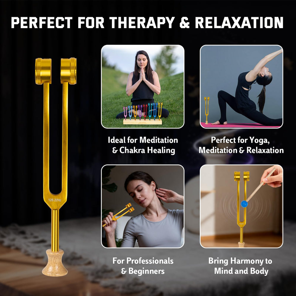 MrCarbon Chakra Tuning Fork 272.20Hz supports deep meditation