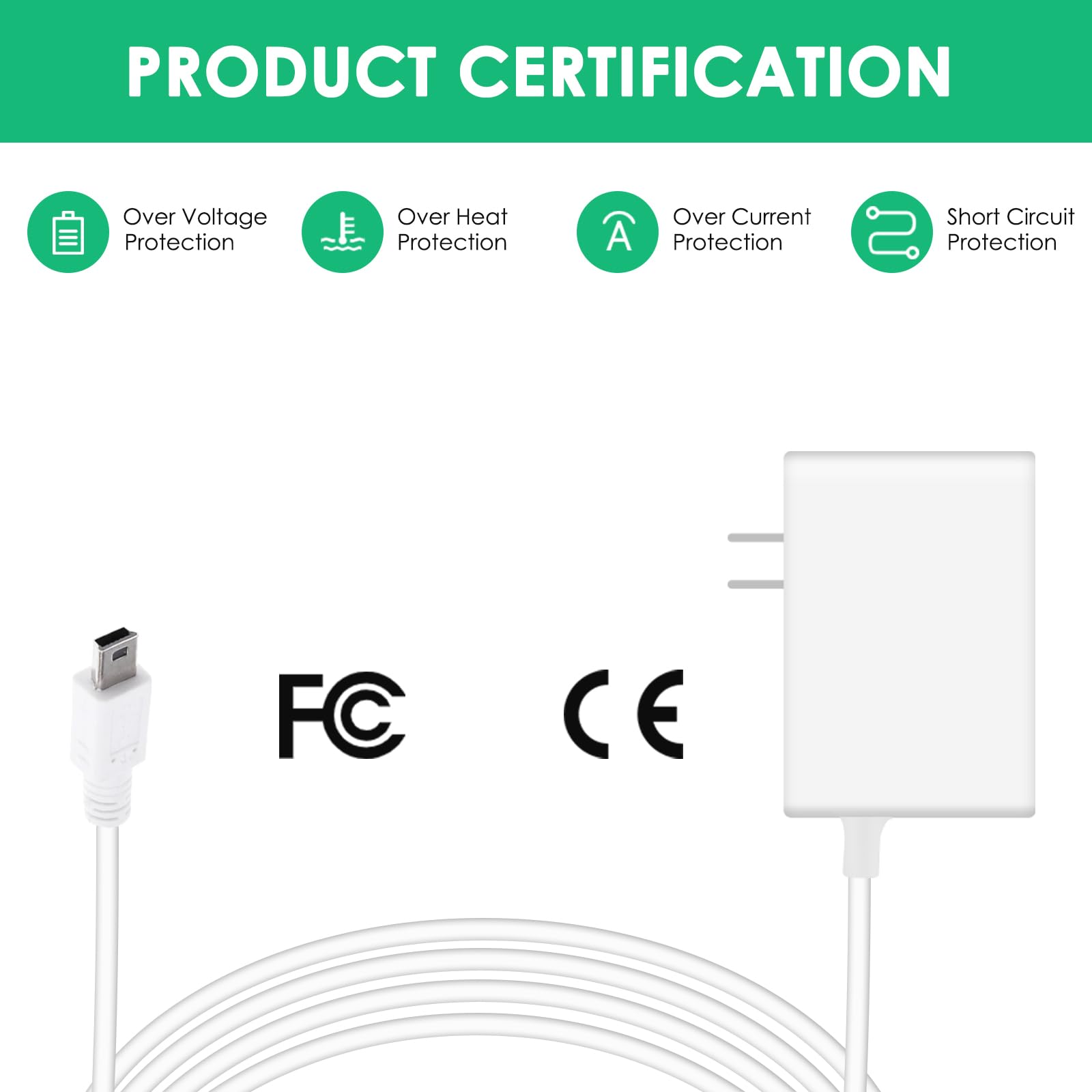 Mrgru durable travel-friendly charger for Verilux lamp setups