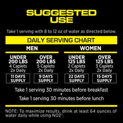 MRI Performance NO2 bottle pour suggests simple pre-workout routine.