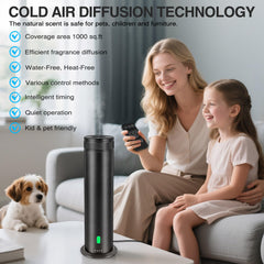 Mriykio waterless diffuser charger keeps the unit powered.