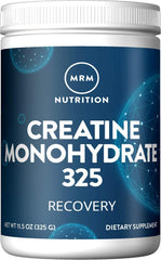 MRM Creatine Monohydrate Powder front view shows micronized formula for easy mixing