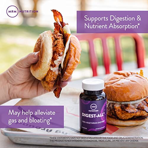 MRM Digest-All IC Probiotics gluten-free packaging indicates dietary compatibility.