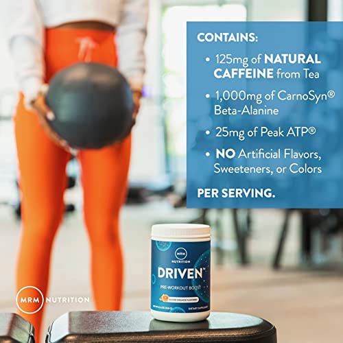 MRM Driven vegan gluten-free label on container